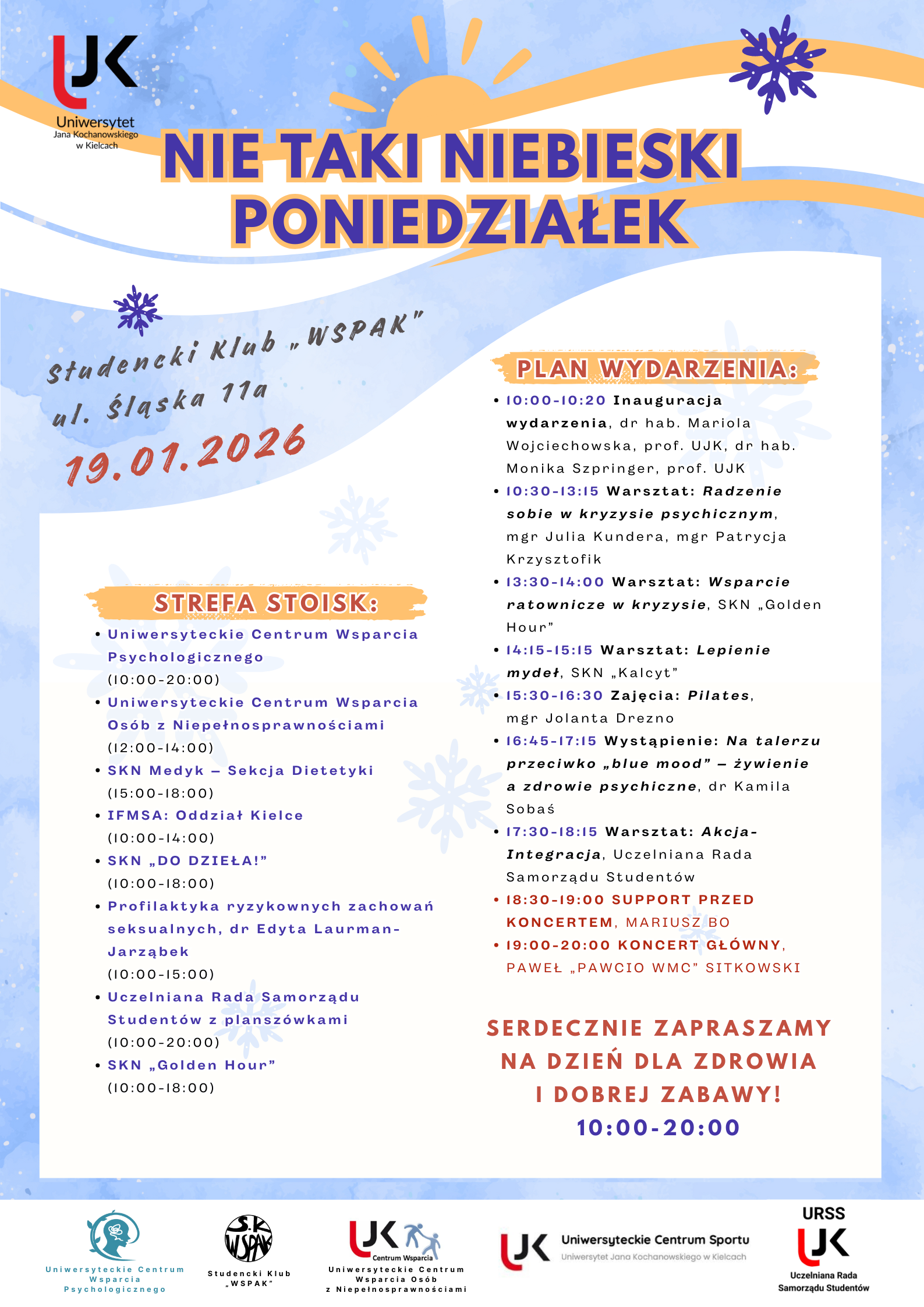 Plakat wydarzenia - Nie taki Niebieski Poniedziałek