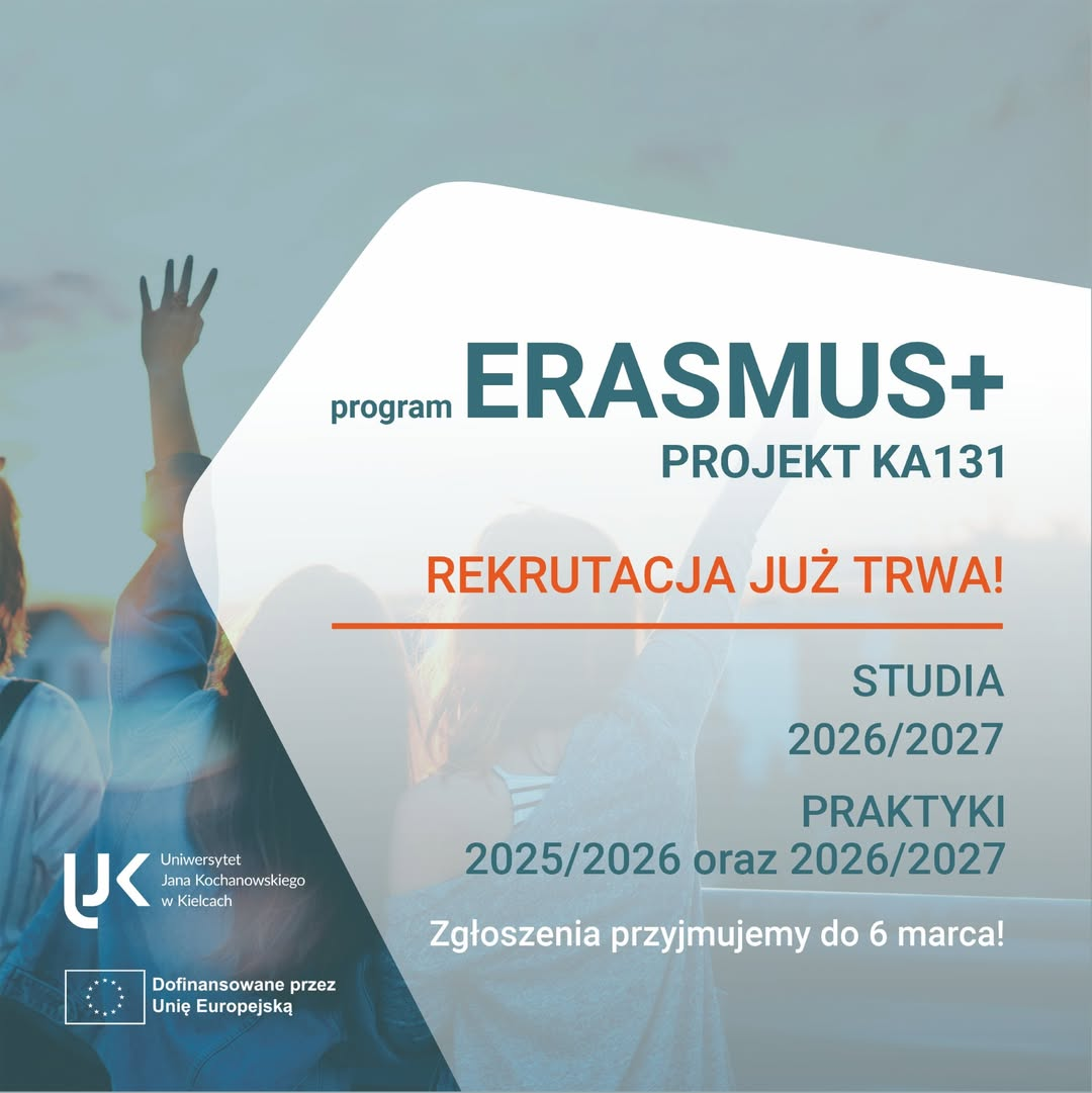 Plakat programu Erasmus+