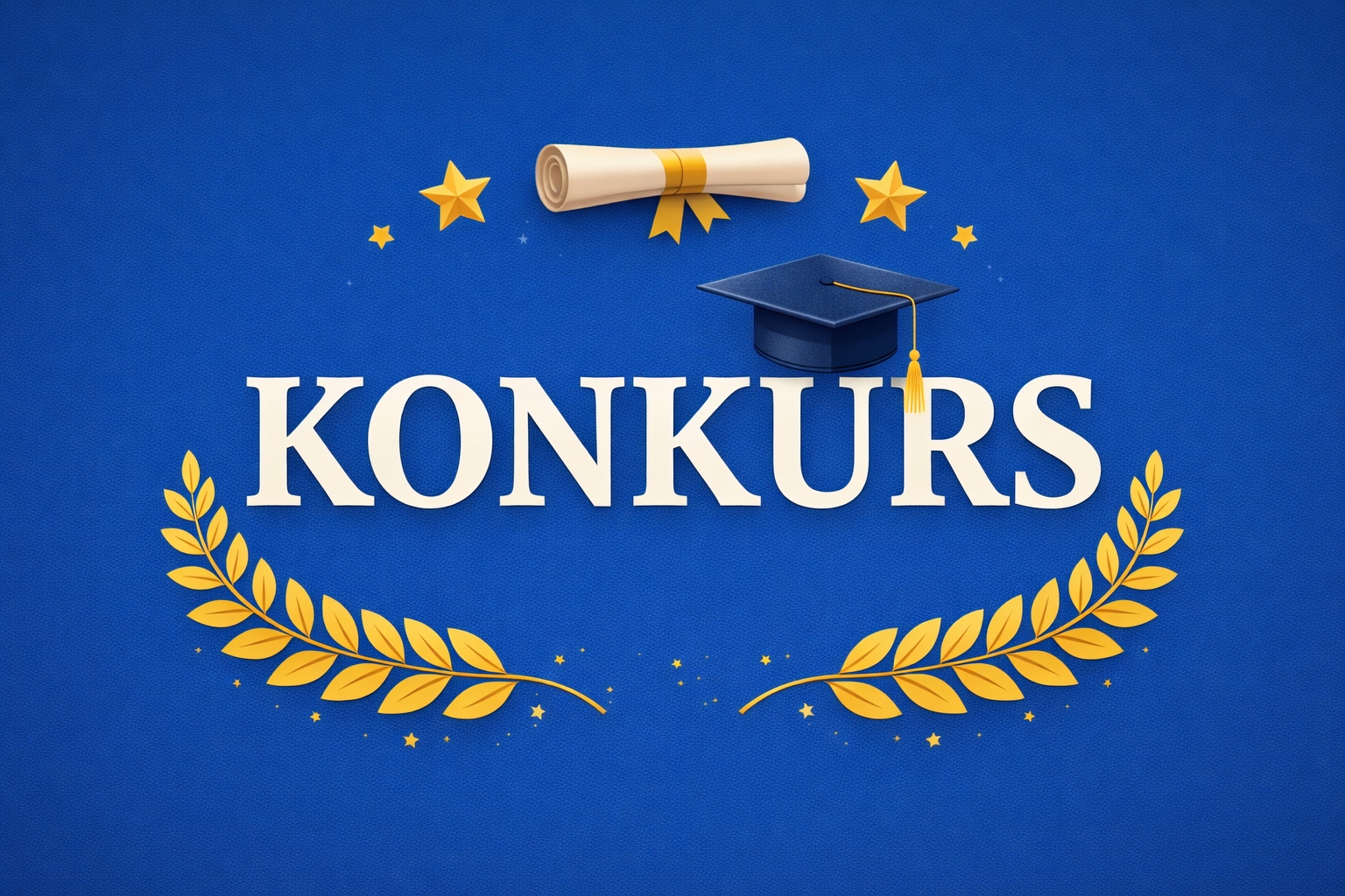 Napis konkurs: Odkrywaj Rozwijaj Osiągaj