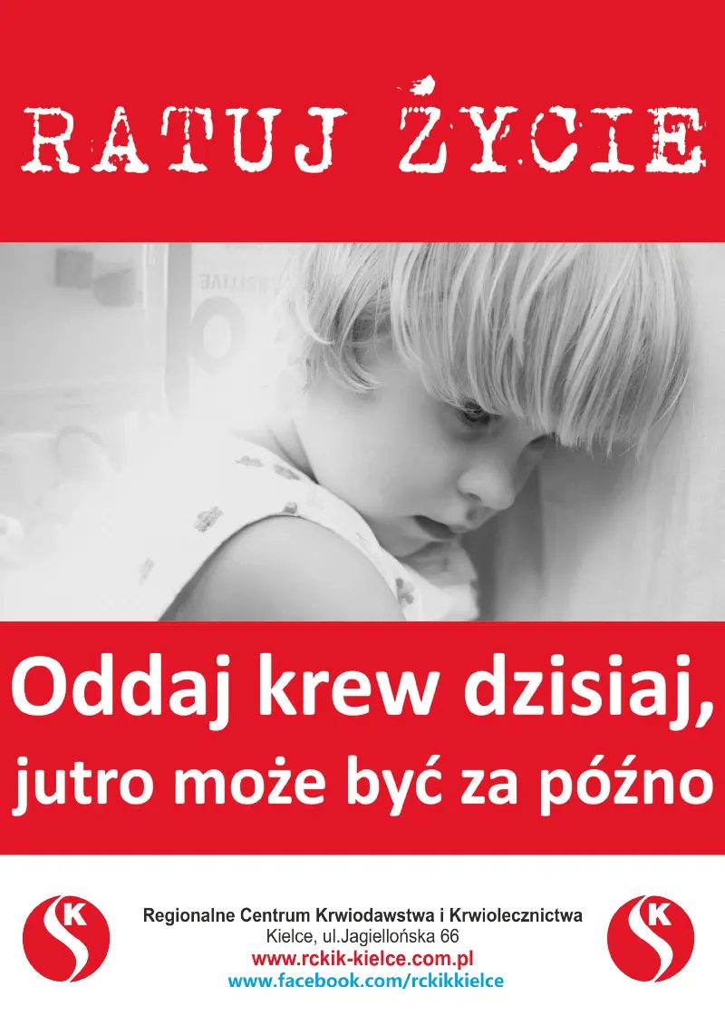 Plakat - Ratuj życie - oddaj krew