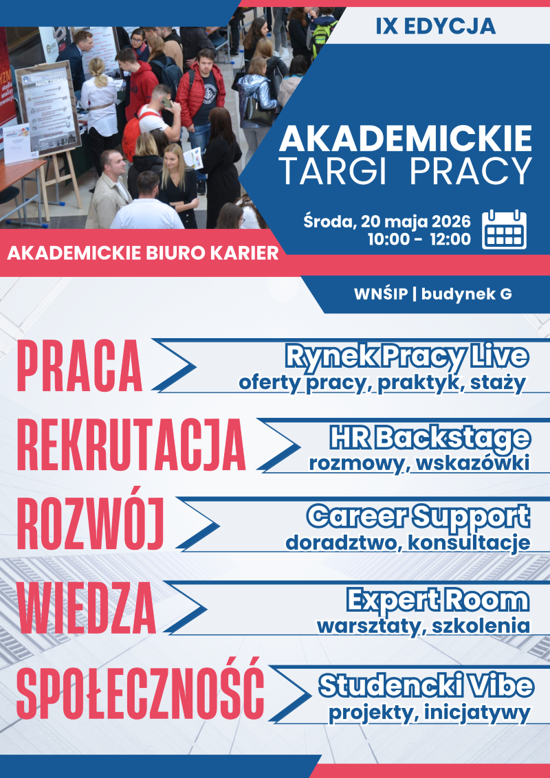Plakat - Akademickie Targi Pracy IX Edycja